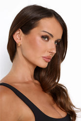 Festive Gold Gingerbread Man Earrings for Holiday Style