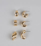Tiny Gold Hoop Earrings Set for Everyday Glamour and Layering