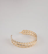 Golden Leaf Arm Cuff for Effortless Boho Style
