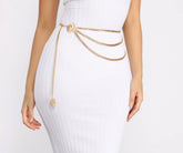 Layered Chain Lion Belt for Bold Statement Outfits