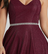 Sparkling Rhinestone Braided Belt for a Glamorous Formal Look