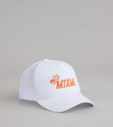 Miami Trucker Hat with Breathable Mesh for Effortless Game Day Style