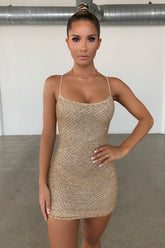 Sparkling Bodycon Glitter Mini Dress for a Night Out