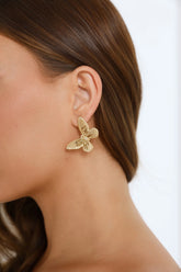Delicate Gold Butterfly Stud Earrings for Whimsical Everyday Style
