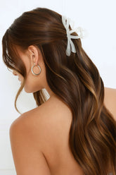 White Acetate Claw Clip for Effortless Everyday Hairstyles