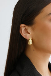 Textured Gold Hoop Earrings for Confident Everyday Style