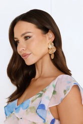 Textured Gold Dangle Earrings for Effortless Everyday Chic