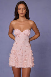 Sparkling Sequin Mini Dress with Detachable Straps for Weddings and Parties