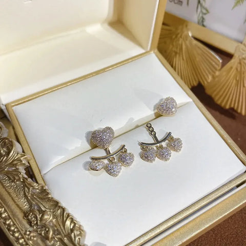 Timeless Full Diamond Heart Earrings for Everyday Sparkle