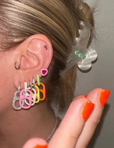 Sparkling Pop Drop Huggie Earrings for Everyday Glamour