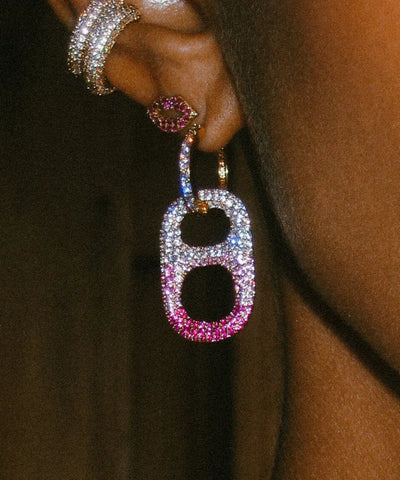Sparkling Pop Drop Huggie Earrings for Everyday Glamour