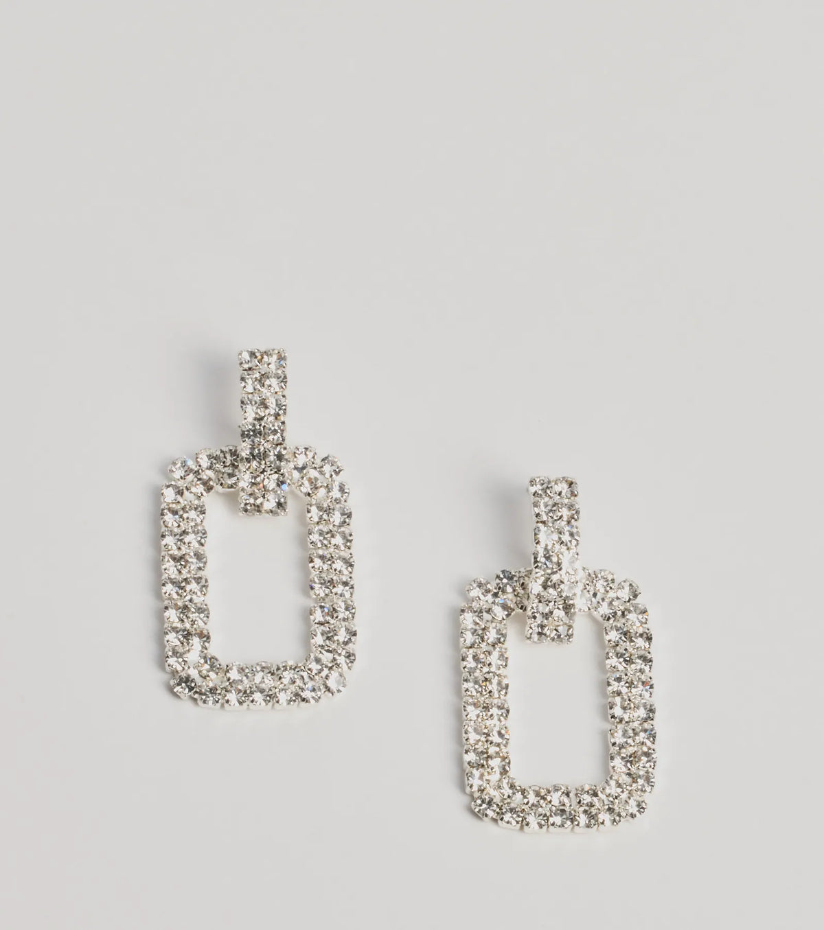 Sparkling Square Drop Earrings for a Touch of Everyday Glamour