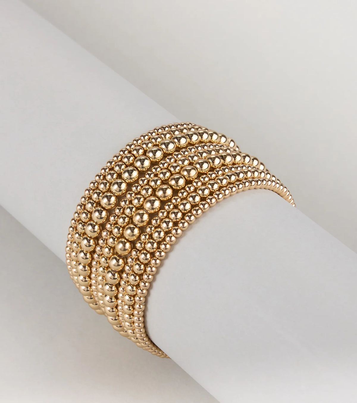 Effortless Beaded Stretch Bracelet Stack for Luxe Layering