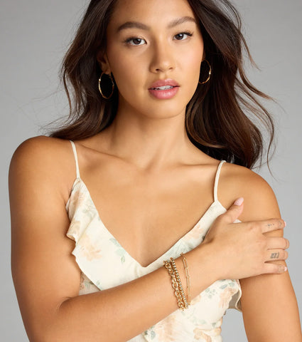 Luxe Triple Bracelet Stack for Effortless Layering and Everyday Glam