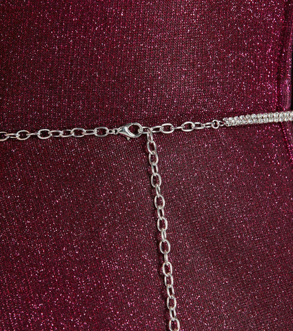 Sparkling Rhinestone Braided Belt for a Glamorous Formal Look