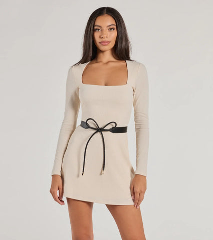 Faux Leather Tie-Front Belt for a Sleek and Polished Look