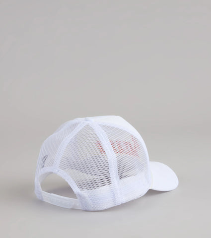 Miami Trucker Hat with Breathable Mesh for Effortless Game Day Style