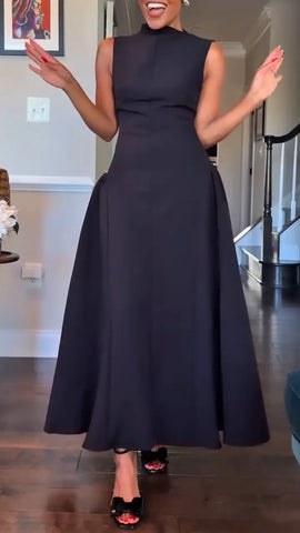 Elegant Solid Color Maxi Dress for Everyday Sophistication