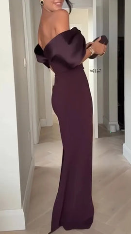 Off-Shoulder Bodycon Dress for an Elegant Evening Look