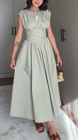 Patchwork Midi Dress for Casual Elegance & Everyday Style