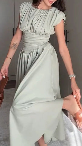 Patchwork Midi Dress for Casual Elegance & Everyday Style