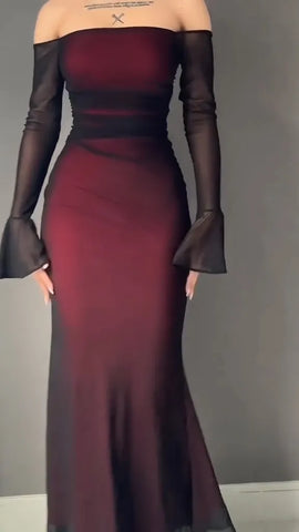 Elegant One-Shoulder Dinner Dress for a Sophisticated Evening Look