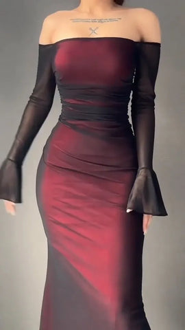 Elegant One-Shoulder Dinner Dress for a Sophisticated Evening Look