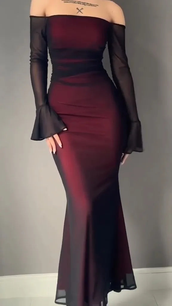 Elegant One-Shoulder Dinner Dress for a Sophisticated Evening Look