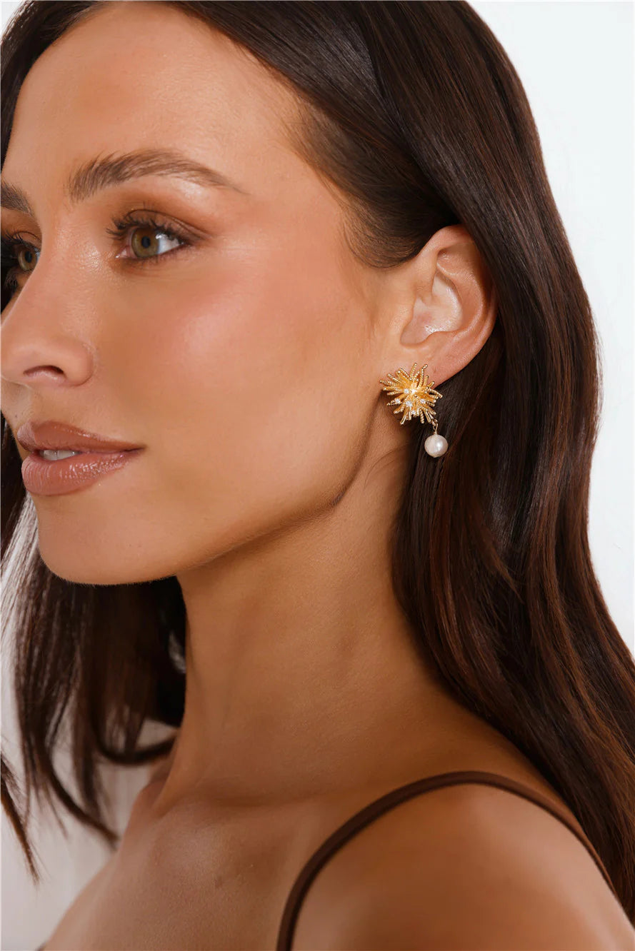 Elegant Dangle Earrings in 18k Gold Plating for a Touch of Everyday Glamour