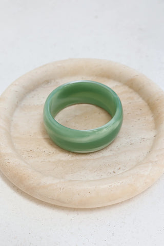 Aqua Marble Slip-On Bangle for a Playful Pop of Color