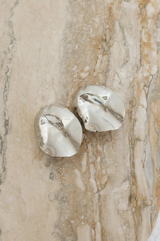 Hammered Silver Stud Earrings for a Subtle Nighttime Glow