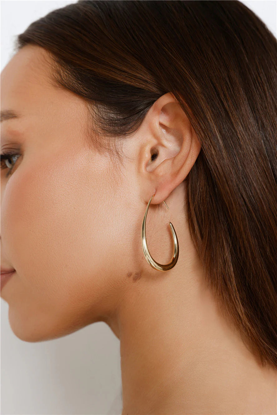 Gold Open Hoop Earrings for Effortless Everyday Elegance