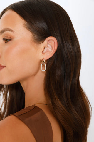 Shimmering Rose Dangle Earrings for Everyday Glamour