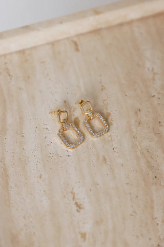 Shimmering Rose Dangle Earrings for Everyday Glamour