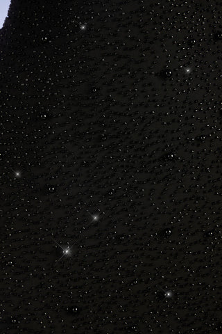 Hand-Beaded Glamour Maxi Dress with Thigh Split and Low Back