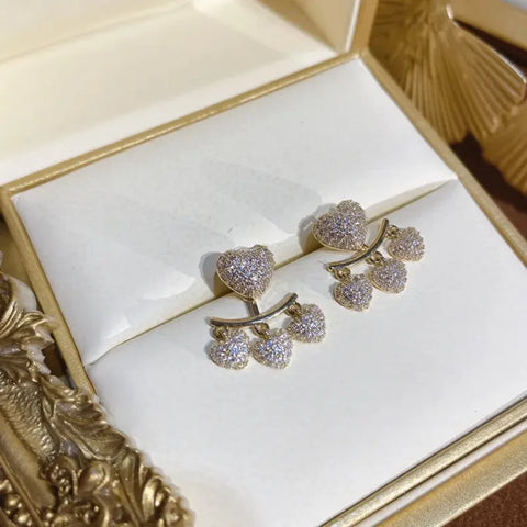 Timeless Full Diamond Heart Earrings for Everyday Sparkle