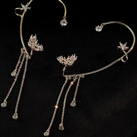 Diamond Tassel Earrings for Effortless Evening Glamour