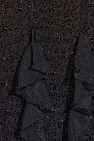 Embellished Plunging Maxi Dress for a Timeless Evening Look