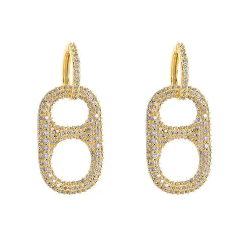 Sparkling Pop Drop Huggie Earrings for Everyday Glamour