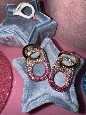 Sparkling Pop Drop Huggie Earrings for Everyday Glamour