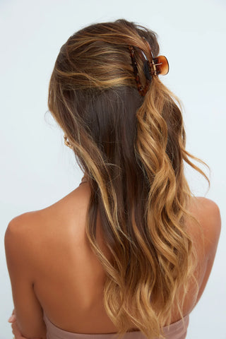 Chocolate Brown Hair Claw Clip for Effortless Everyday Hairstyles