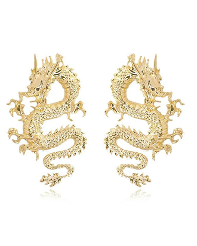Dramatic Vintage Dragon Earrings for Fantasy-Inspired Style