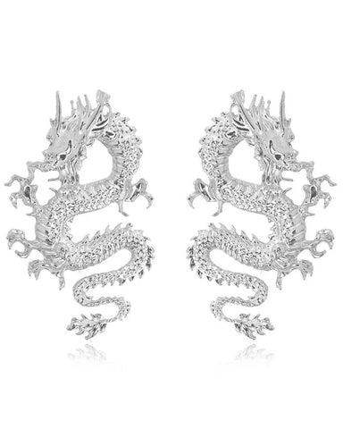 Dramatic Vintage Dragon Earrings for Fantasy-Inspired Style