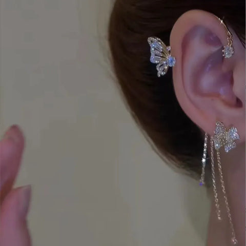 Dazzling Diamond Butterfly Earrings for Everyday Elegance
