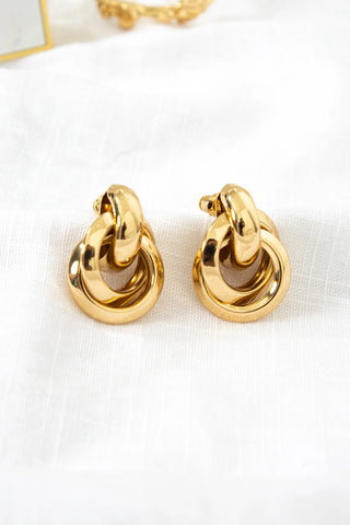 Gold Twisted Loop Earrings for Effortless Everyday Glam