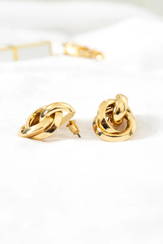 Gold Twisted Loop Earrings for Effortless Everyday Glam