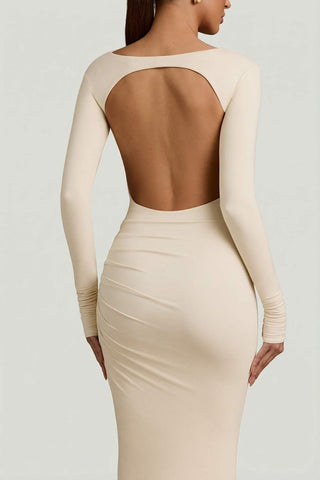 Stunning Open Back Maxi Dress for Effortless Day to Night Style