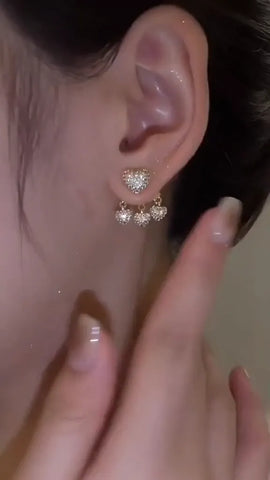 Timeless Full Diamond Heart Earrings for Everyday Sparkle