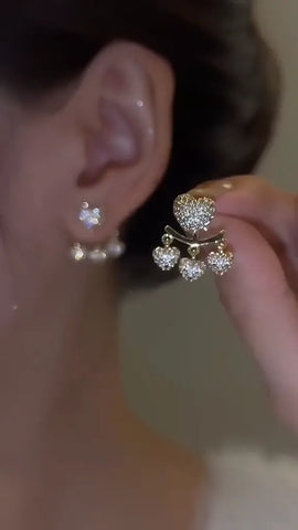 Timeless Full Diamond Heart Earrings for Everyday Sparkle