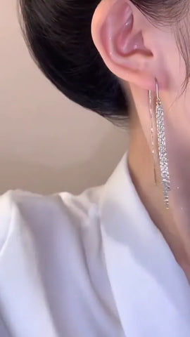 Dazzling Celestial Star Tassel Earrings for Night Out Glamour